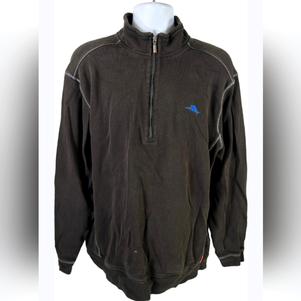 Tommy Bahama Relax Half Zip Pullover Sweat Shirt Size - Large